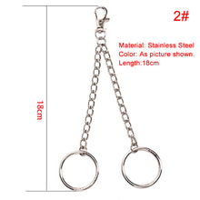 Load image into Gallery viewer, Metal Trousers Pant Chain Wallet Belt Rock Punk Jeans Keychain Silver Ring Clip Keyring HipHop Trendy Jewelry New
