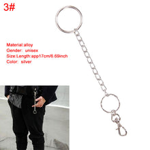 Load image into Gallery viewer, Metal Trousers Pant Chain Wallet Belt Rock Punk Jeans Keychain Silver Ring Clip Keyring HipHop Trendy Jewelry New
