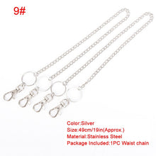 Load image into Gallery viewer, Metal Trousers Pant Chain Wallet Belt Rock Punk Jeans Keychain Silver Ring Clip Keyring HipHop Trendy Jewelry New
