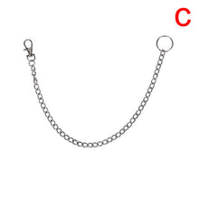 Load image into Gallery viewer, Metal Trousers Pant Chain Wallet Belt Rock Punk Jeans Keychain Silver Ring Clip Keyring HipHop Trendy Jewelry New
